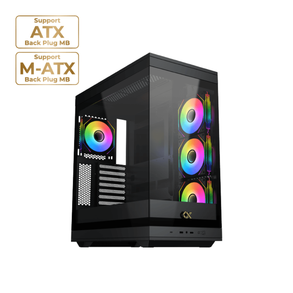 XIGMATEK META – E-ATX Mid-Tower PC Case – Black
