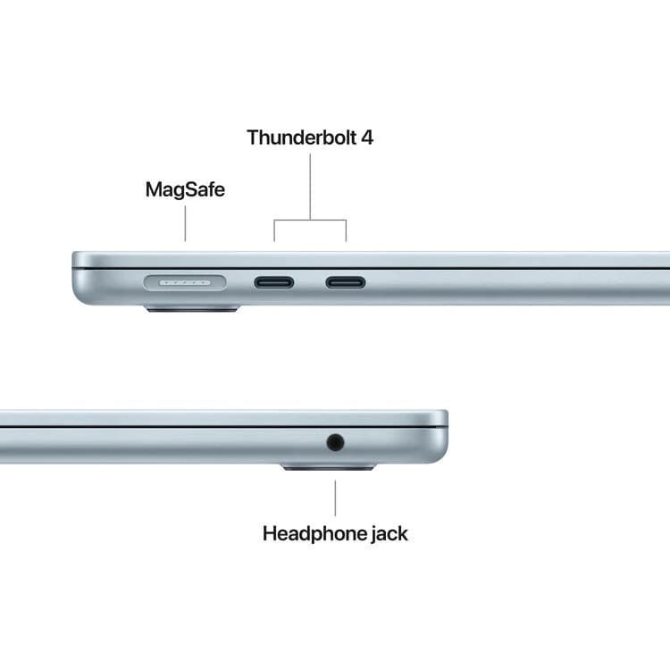 Apple 13" MacBook Air M5 10-Core CPU - 16GB RAM - 1TB SSD - 10-Core GPU - Arabic (Sky Blue) — thumbnail 5 of 8