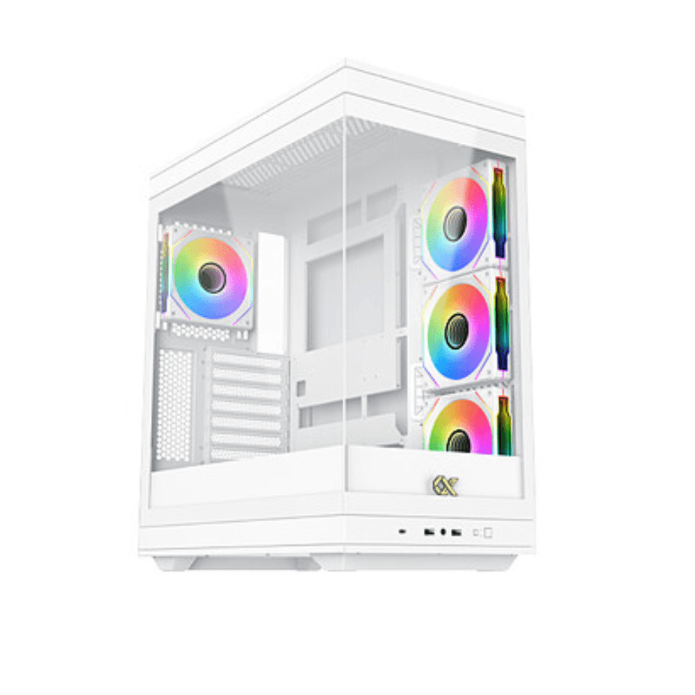 XIGMATEK META ARCTIC – E-ATX Mid-Tower PC Case – White