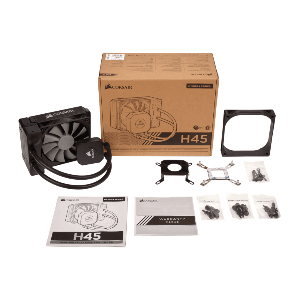 CORSAIR Hydro Series H45 120mm Liquid CPU Cooler – Black — thumbnail 3 of 3