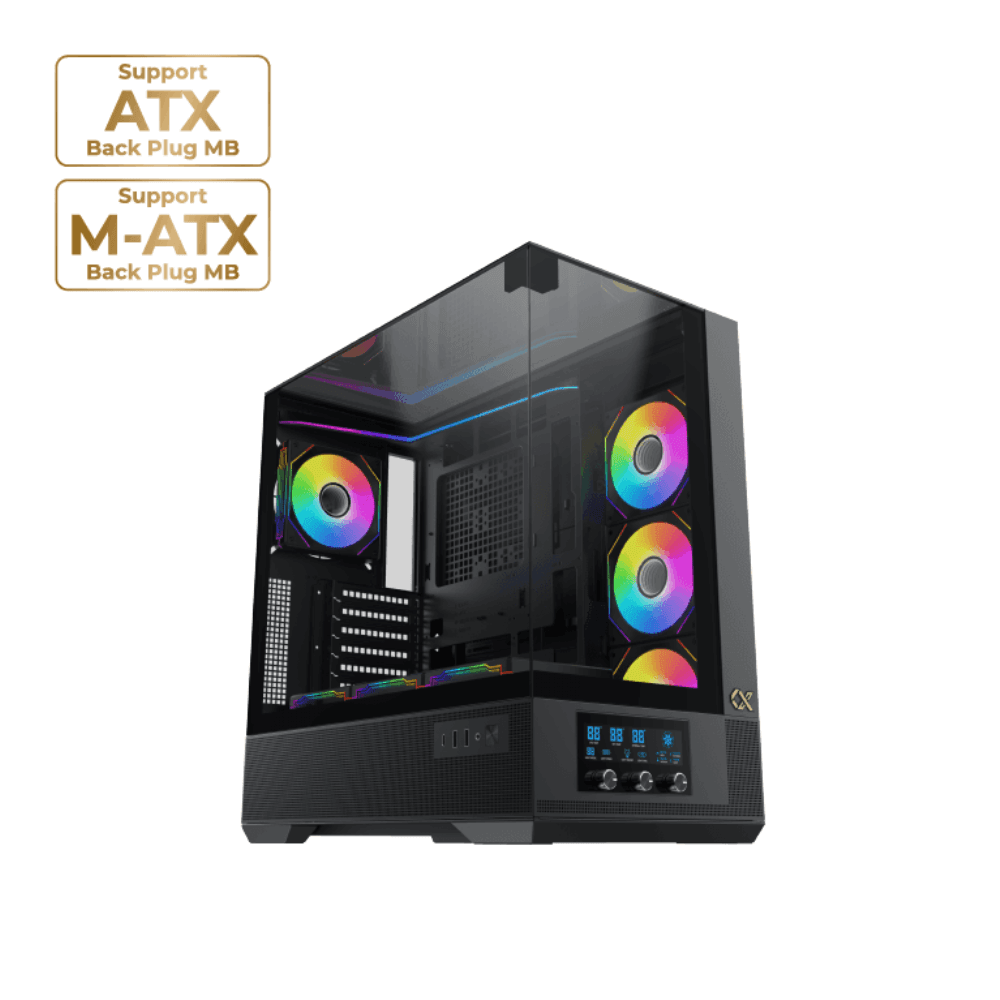 XIGMATEK VISION – E-ATX Mid-Tower PC Case – Black