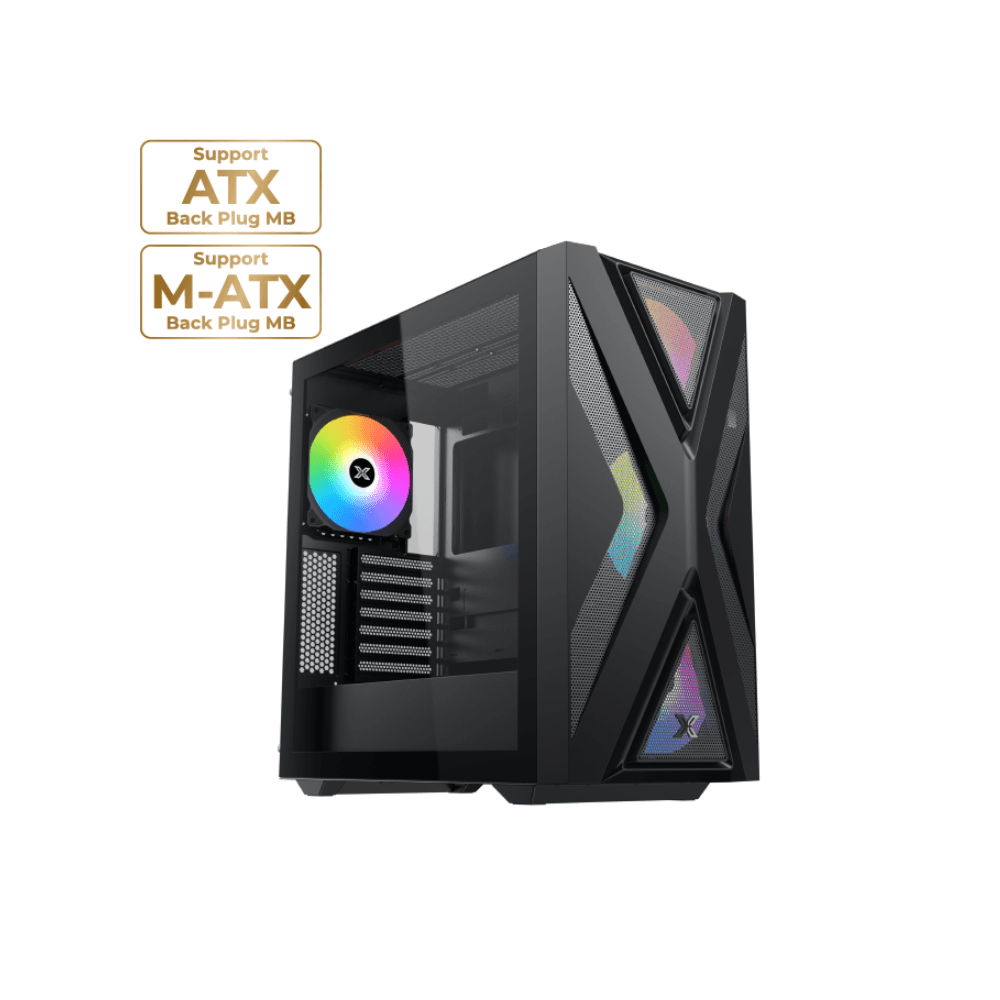 XIGMATEK HYPERION – E-ATX Mid-Tower PC Case – Black