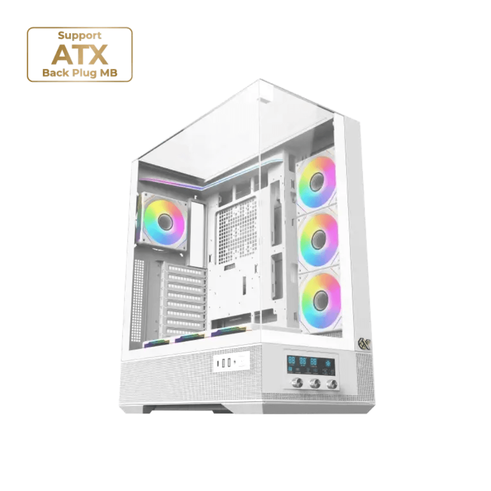 XIGMATEK VISION – E-ATX Mid-Tower PC Case – White