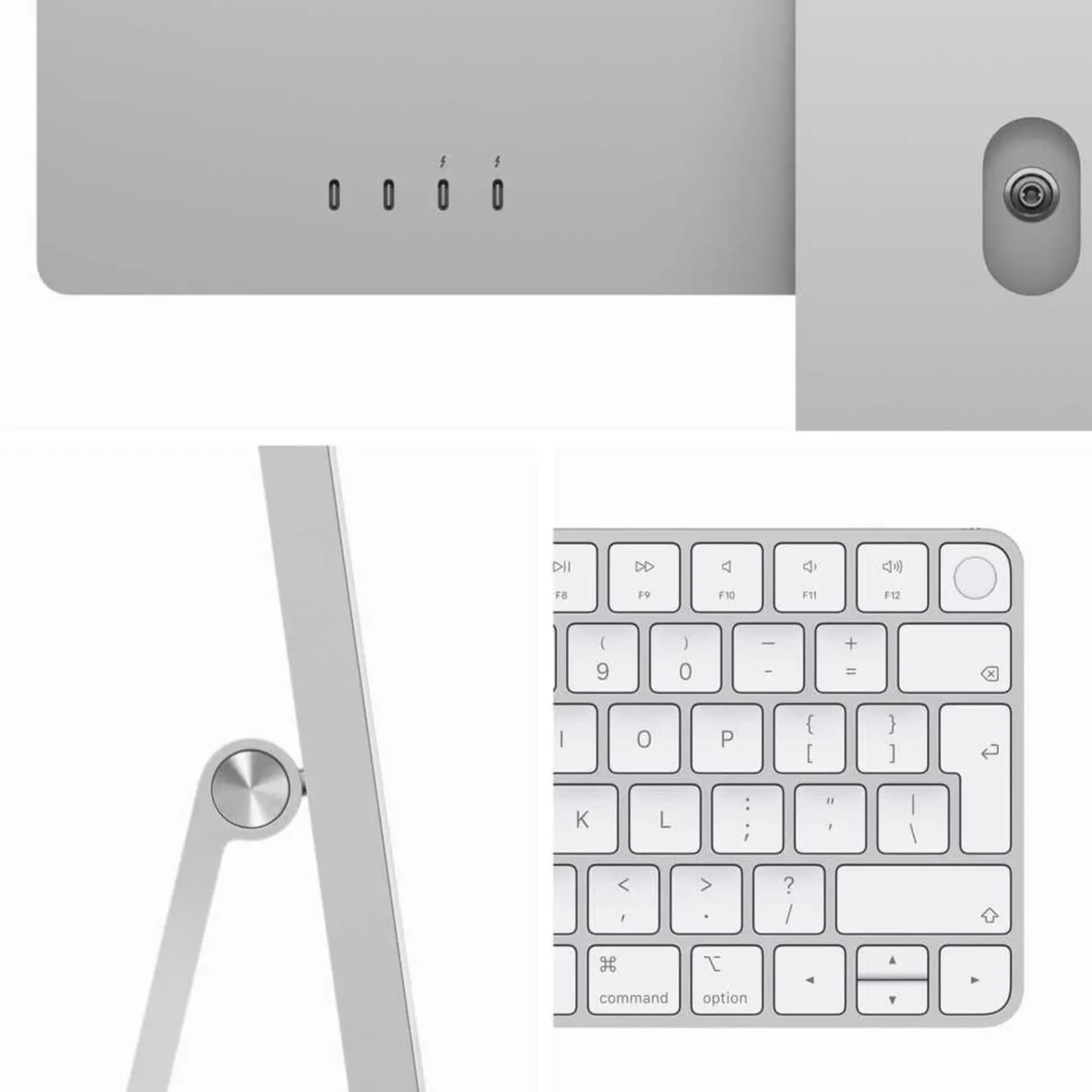 Apple iMac 24 MQRK3AB/A - A2873, M3 (8 Core), RAM 8GB, SSD 512GB, GPU (10 Core), 24 Inch 4.5K Retina display, Silver — thumbnail 3 of 4