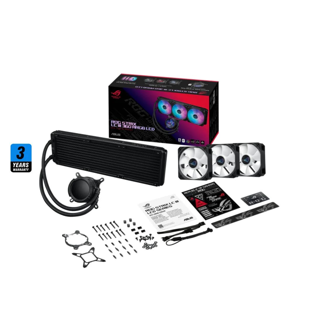 ASUS ROG STRIX LC III 360 ARGB Black, LCD — thumbnail 7 of 7