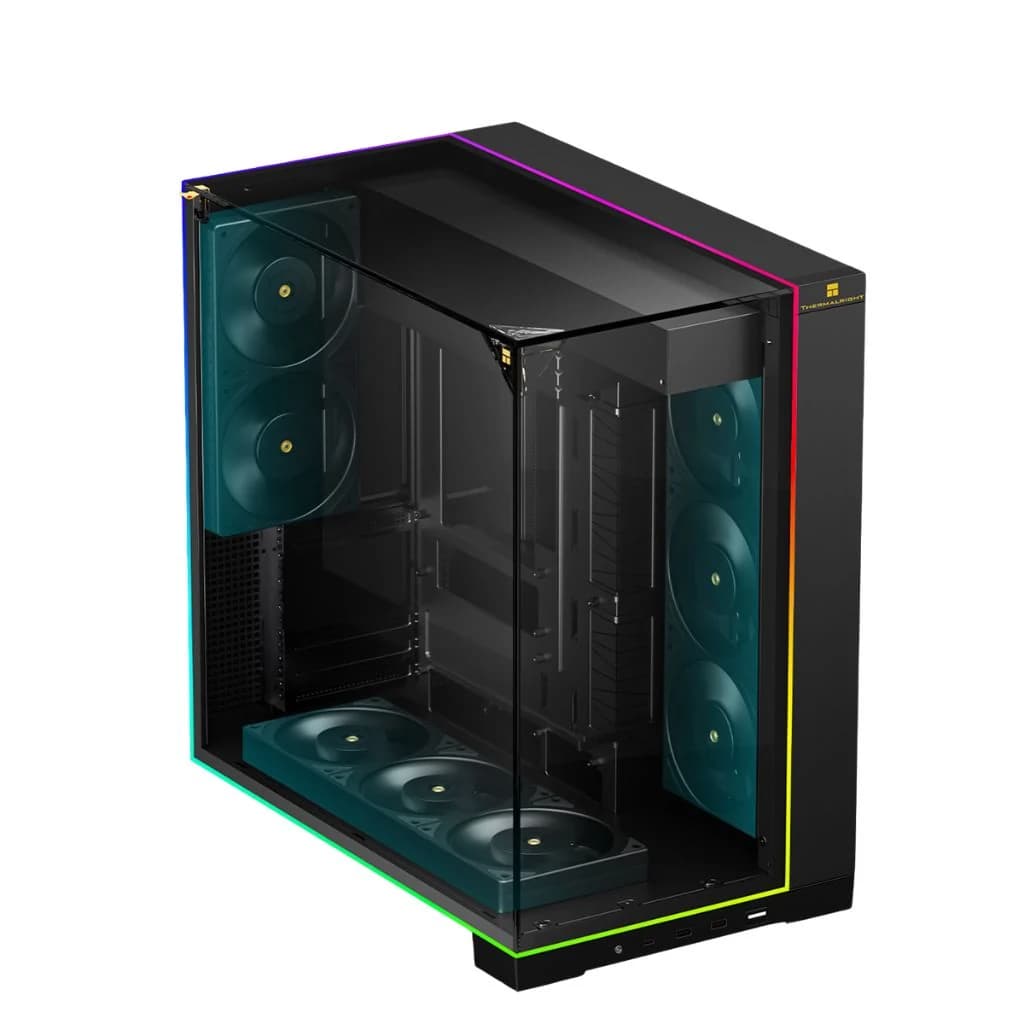 Thermalright TR-A70 VISION 5-Fan with LCD - ATX Computer Case, Black — thumbnail 3 of 4