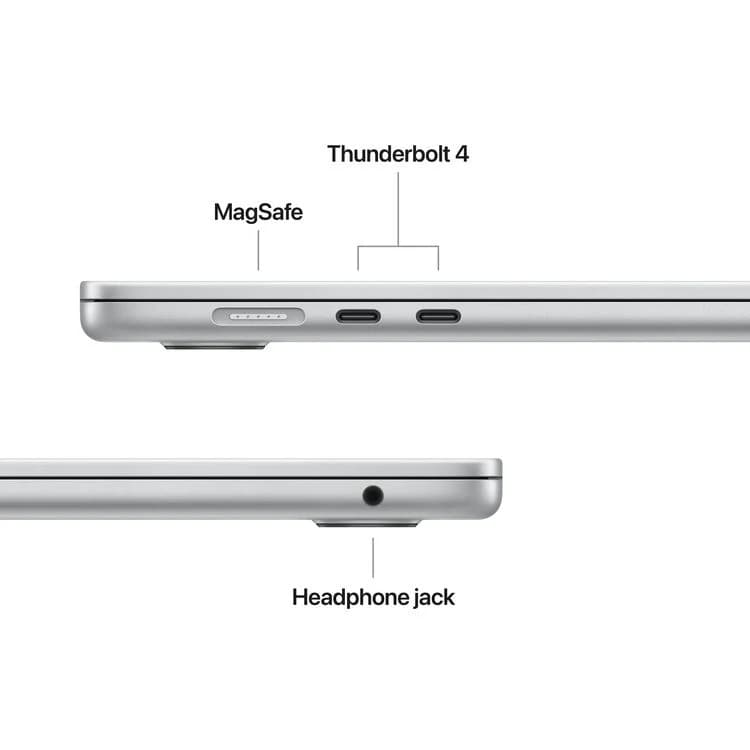 Apple 15" MacBook Air M5 10-Core CPU - 16GB RAM - 1TB SSD - 10-Core GPU - Arabic (Silver) — thumbnail 5 of 8