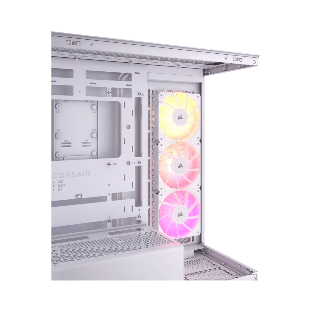 CORSAIR 3500X ARGB TEMPERED GLASS MT CASE WHITE — thumbnail 2 of 6