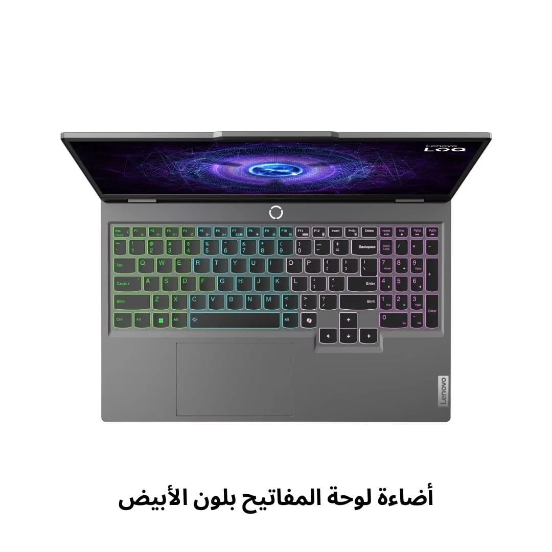 Lenovo LOQ 15IRX9 - (71PS) Intel Core i7-13650HX, RAM 16GB, SSD 512GB, RTX 4050 6GB, 15.6 Inch Inch FHD IPS 144Hz, Luna Grey — thumbnail 5 of 5