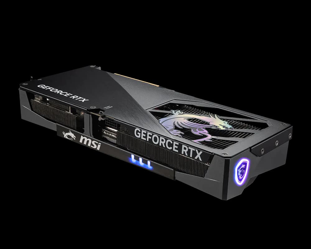 MSI GeForce RTX 5080 16G GAMING TRIO OC Graphics Card , 16GB GDDR7 , 256-bit , 10752 CUDA Cores , 2700MHz Boost , PCIe 5.0 , 3× DisplayPort 2.1b + HDMI 2.1b , 8K Support — thumbnail 4 of 7