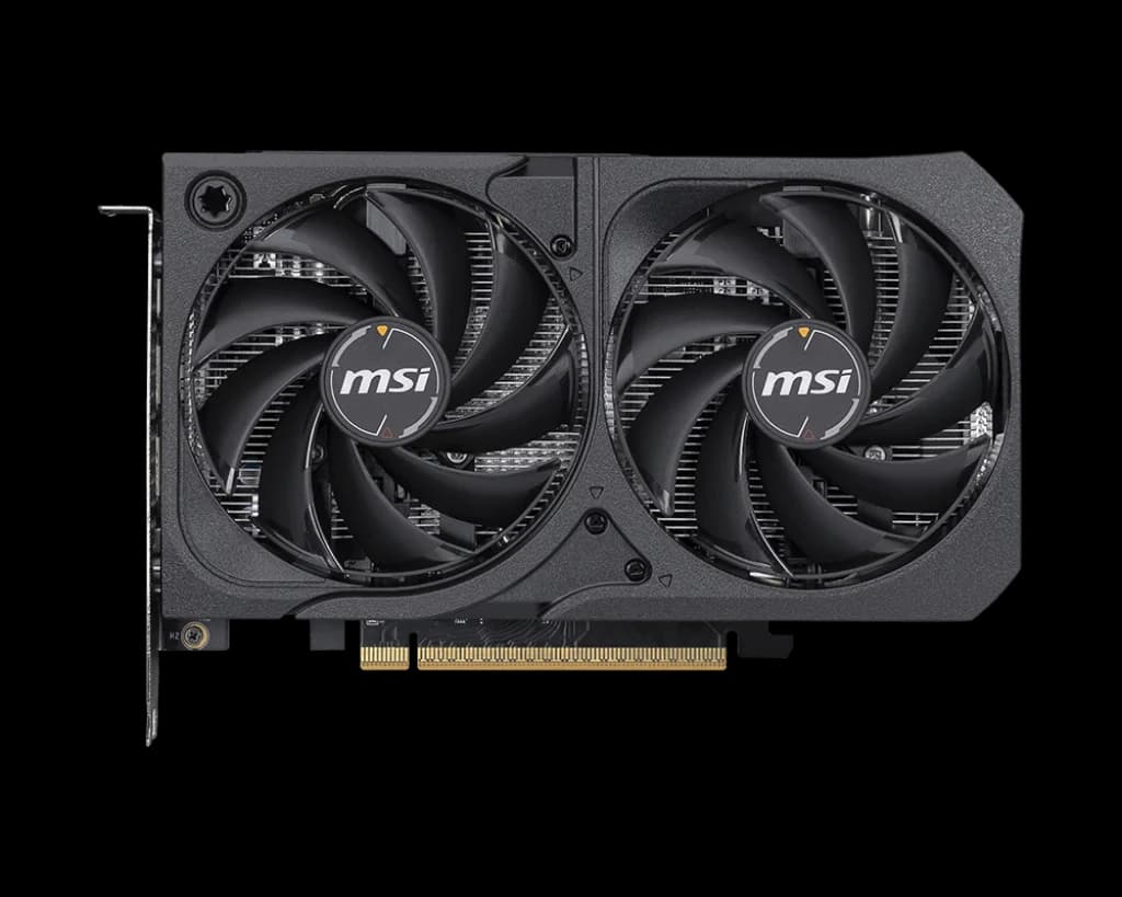 MSI GeForce RTX 5050 8G SHADOW 2X OC – 2560 CUDA Cores, 20 Gbps GDDR6, Boost 2617 MHz, Dual-Fan, PCIe 5.0, 130 W — thumbnail 2 of 5
