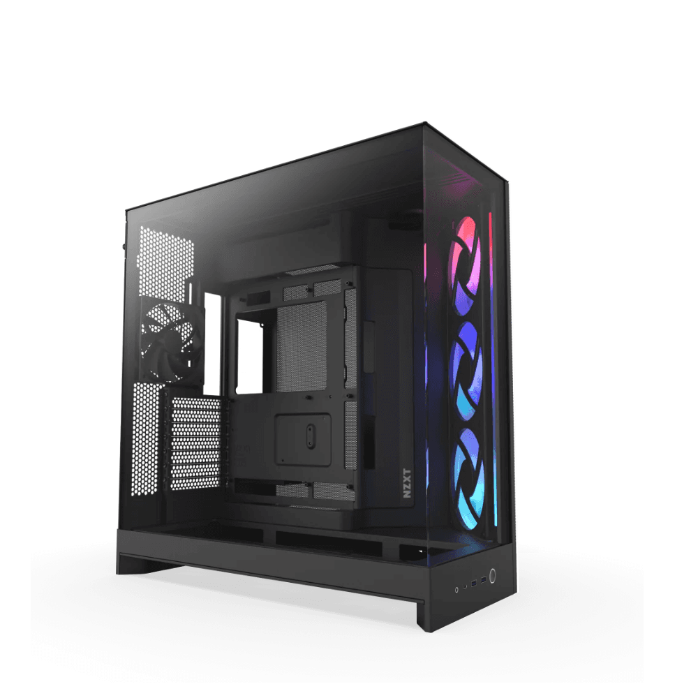 NZXT H9 FLOW RGB DUAL-CHAMBER MID TOWER Airflow Black CASE
