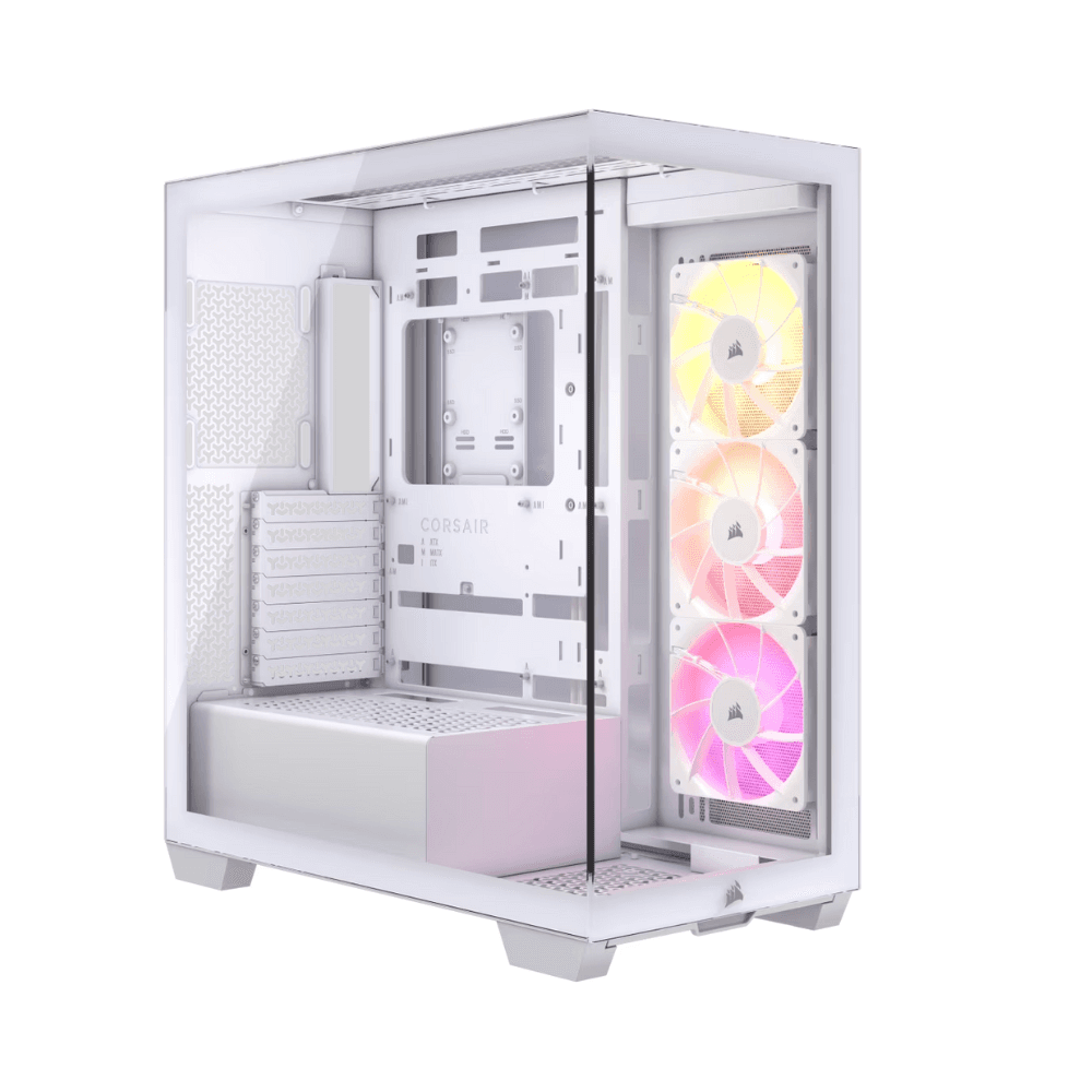 CORSAIR 3500X ICUE LINK RGB TEMPERED GLASS MT CASE WHITE