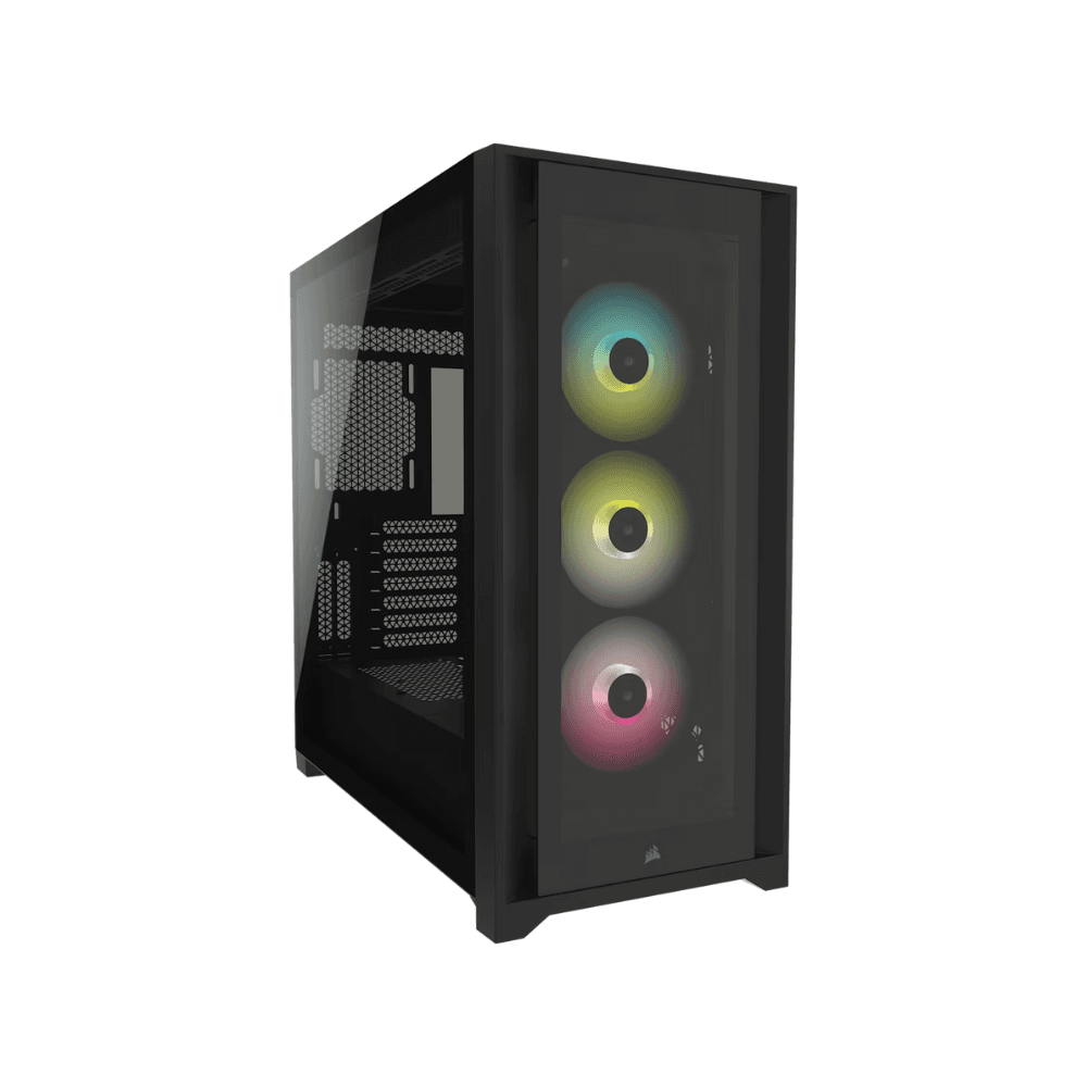 CORSAIR ICUE 5000X RGB TEMPERED GLASS MID-TOWER SMART CASE BLACK