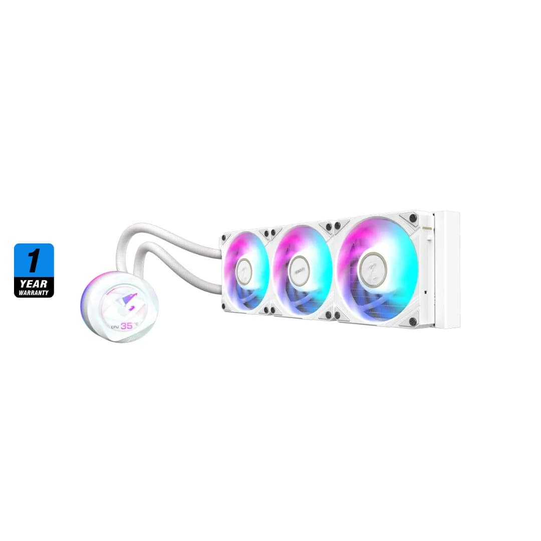 GIGABYTE AORUS WATERFORCE X II 360 ICE LCD - White — thumbnail 3 of 4