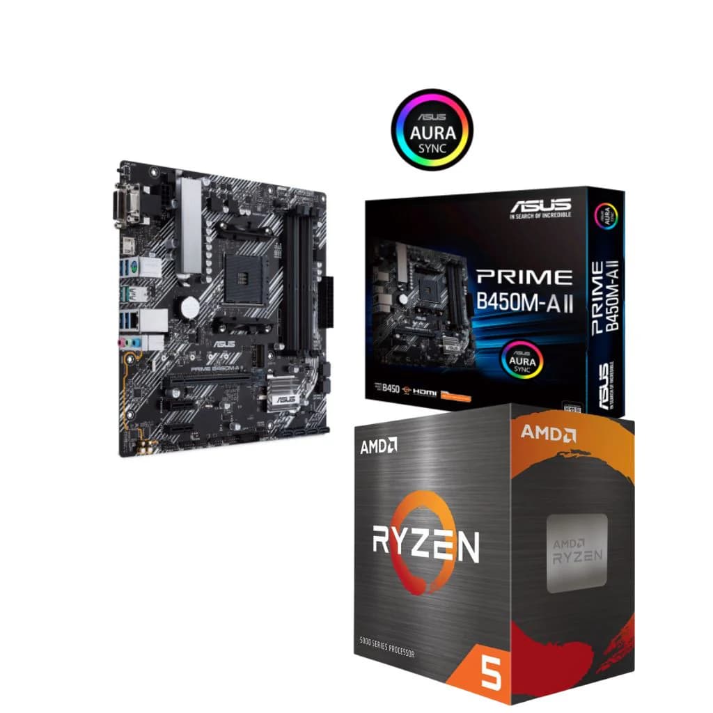 AMD Ryzen 5 5500 & ASUS PRIME B450M-A II Bundle