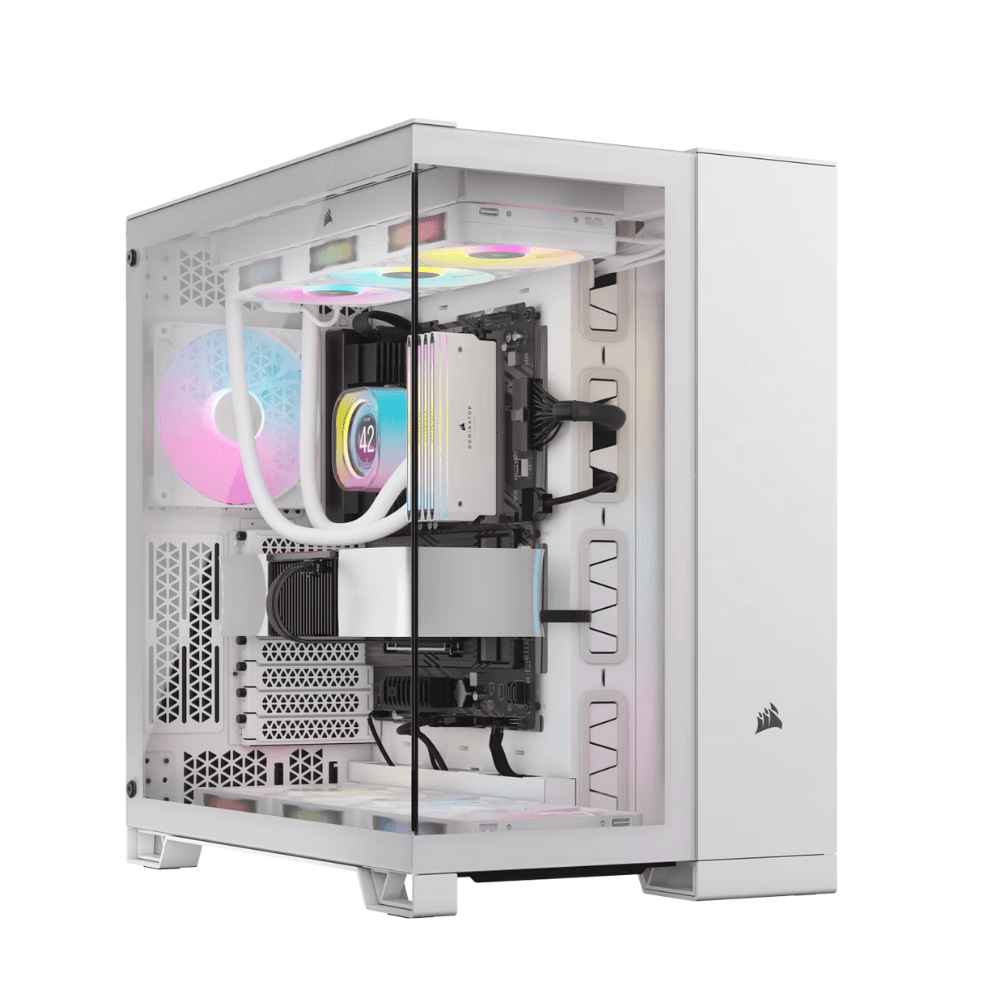 CORSAIR 6500X TEMPERED GLASS MT CASE RGB WHITE ICUE LINK