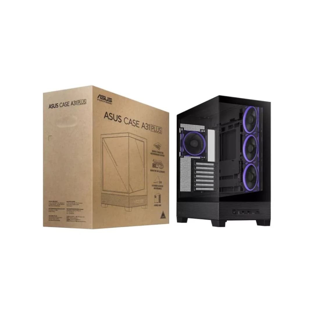 ASUS A31 PLUS Case , 4 Fan ARGB - Black — thumbnail 5 of 5