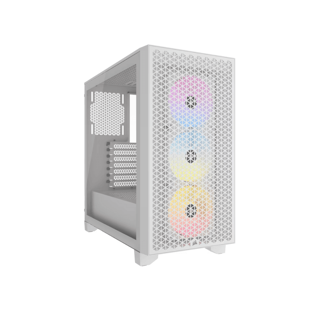 CORSAIR 3000D RGB AIRFLOW TEMPERED GLASS MT CASE WHITE