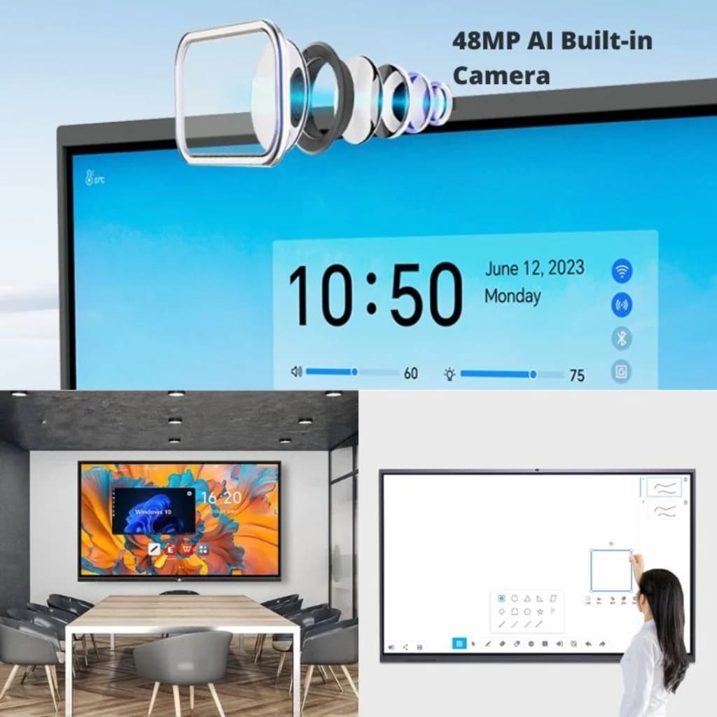 Luminex Smart panel interactive 65- inch Smart Interactive UHD 4K, Bulit-In, Android 13.0 — thumbnail 2 of 3