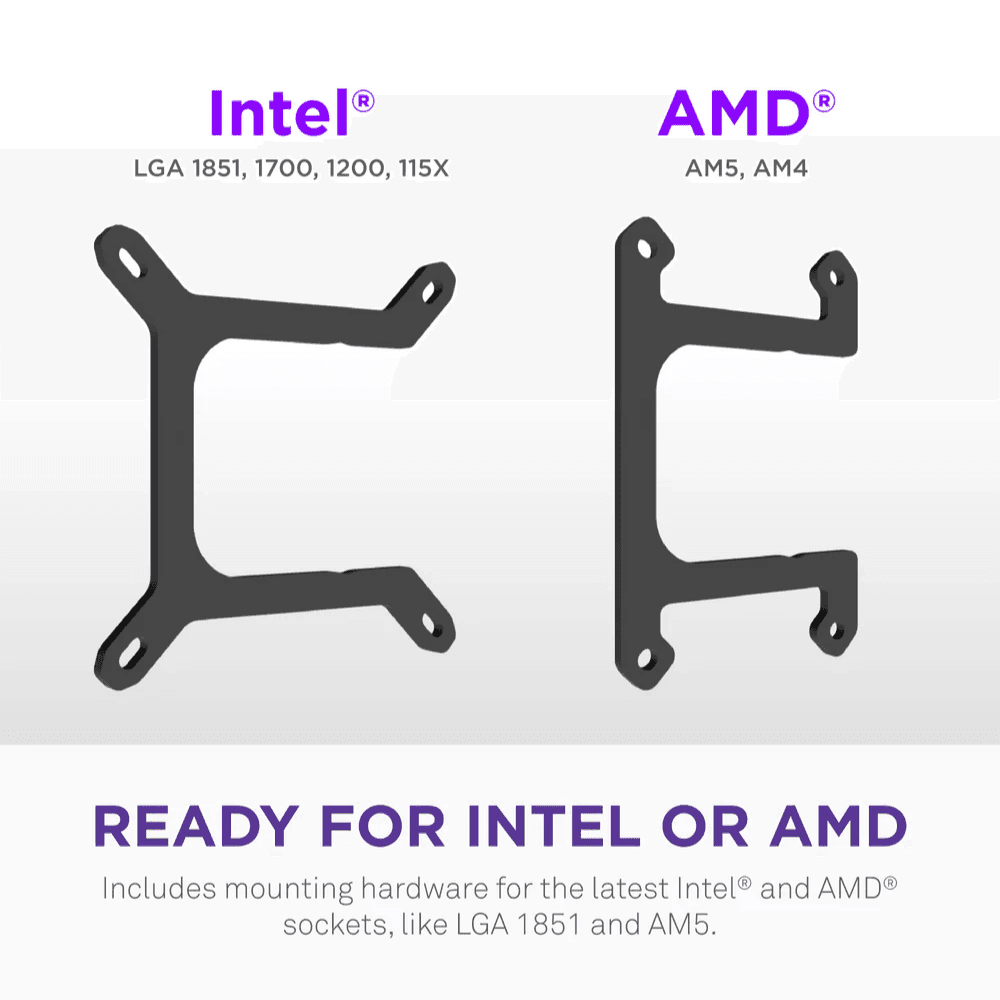 NZXT KRAKEN CORE 240mm RGB BLACK RL-KR24C-B1 — thumbnail 7 of 8