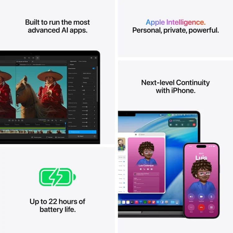 Apple 16" MacBook Pro M5 Pro 18-Core CPU - 24GB RAM - 1TB SSD - 20-Core GPU - Arabic (Space Black) — thumbnail 8 of 9