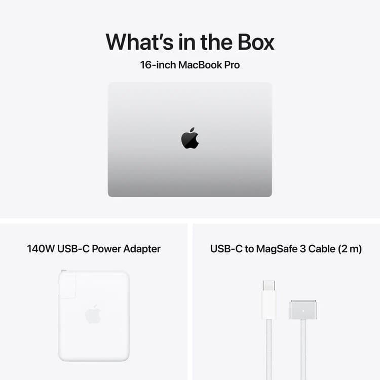 Apple 16" MacBook Pro M5 Max - 18-Core CPU - 36GB RAM - 2TB SSD - 32-Core GPU - Arabic (Silver) — thumbnail 6 of 9